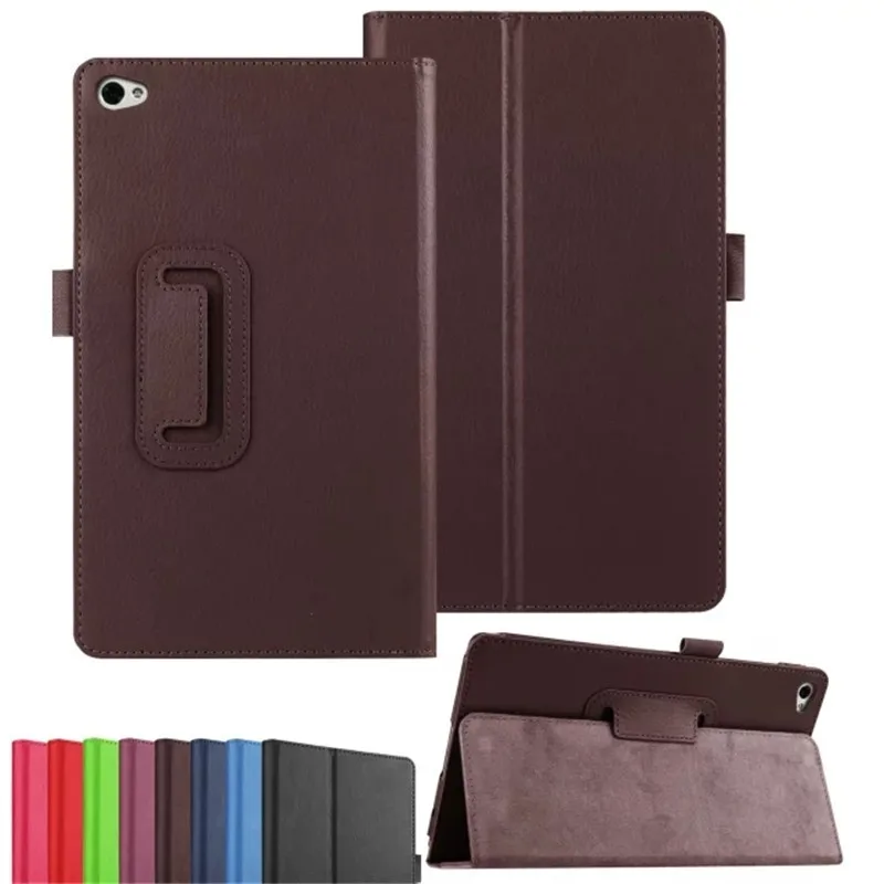 Luxury Litchi Pattern Flip PU Leather Case Cover For Huawei Media Pad M2 M2-801W M2-803L Huawei M2 8.0 Tablet Case Cover 8 Inch  (50)