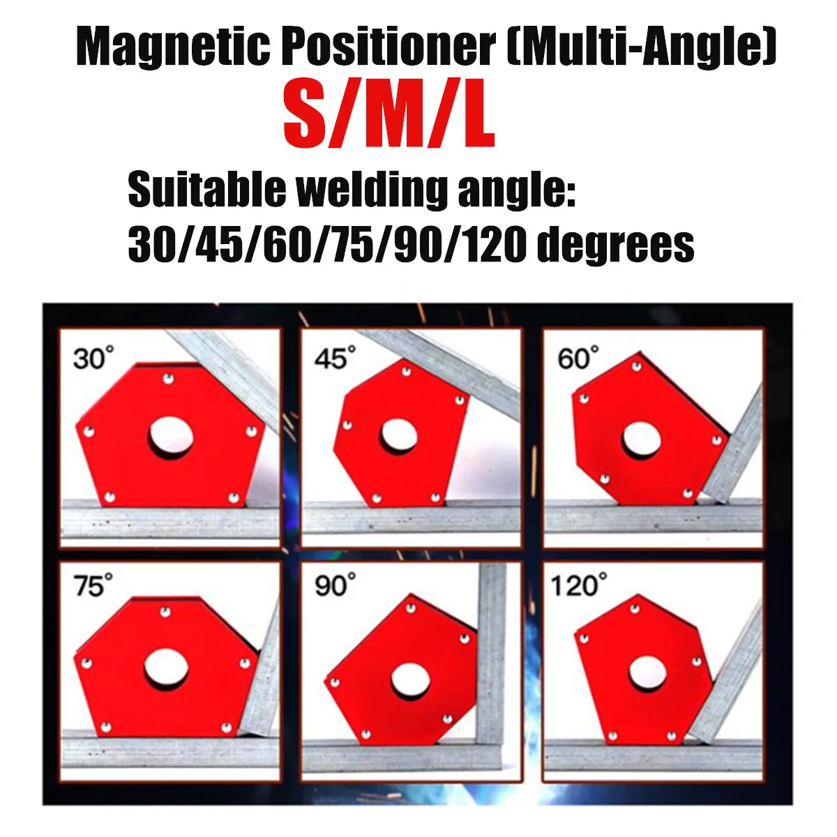 Сварочный Магнитный позиционер, магнитный держатель с несколькими углами, зажим 45 ° 75 ° 90 ° 120 °, магнитный зажим для электросварочных железных инструментов