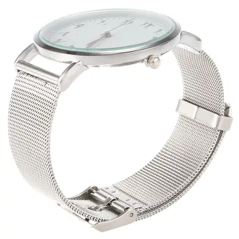 

CCQ Brand Mesh Watch Unique Arabic Numbers Watches Casual Women Men Quartz Wristwatches C207