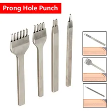 3 мм/0,1" Полезная из нержавеющей стали ромб зубчатое долото кожа ручной работы инструмент Дырокол