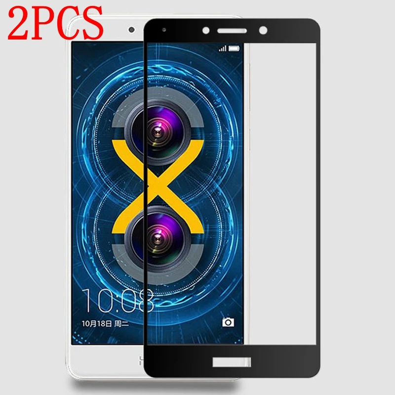 2 шт Полное покрытие закаленное стекло для Huawei Honor 6X Защитная пленка экрана GR5