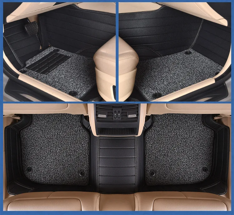 Myfmat под заказ кожаные автомобильные коврики для TOYOTA PRADO Highlander TERIOS COROLLA CROWN Verso Sequoia