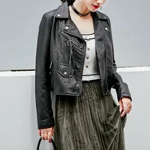 Серебряная Женская куртка из искусственной кожи с карманом и кисточками, байкерская куртка в стиле панк-рок, jaquetas couro Casaco chaquetas, куртка из искусственной кожи с цепочкой