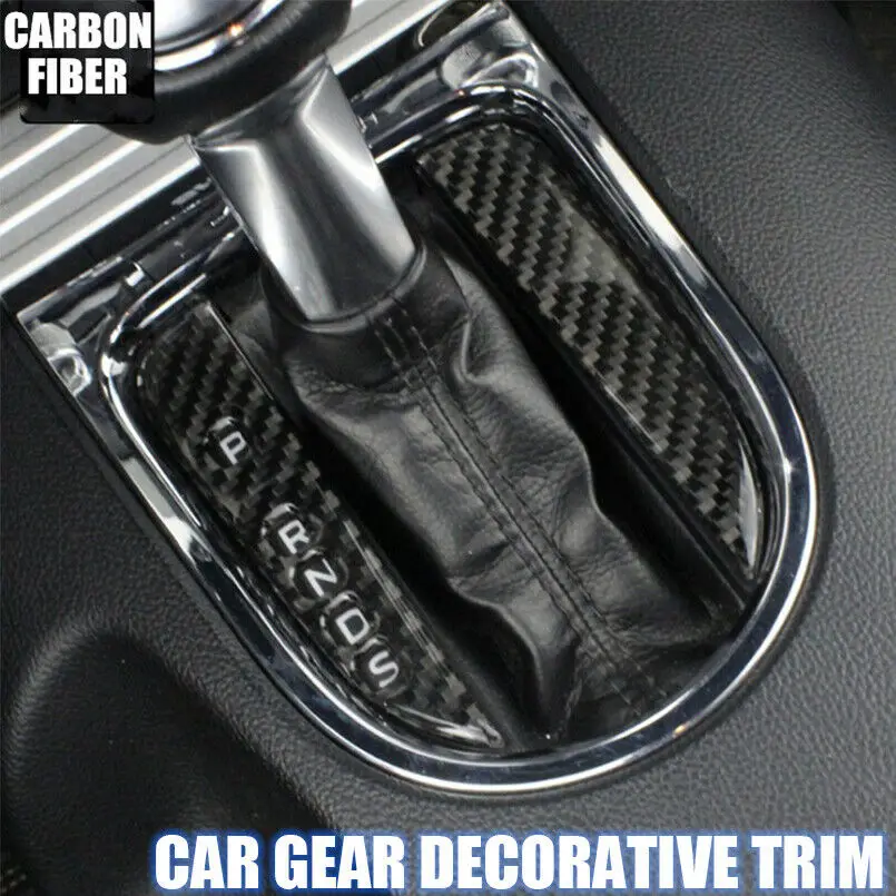Углеродное волокно автомобиля Шестерни декоративные Панель накладка Стикеры