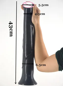 FAAK 16.9 Inch huge big dildo super long dildos animal horse dildo sex toys for women big fake penis lesbian masturbate flirting 2