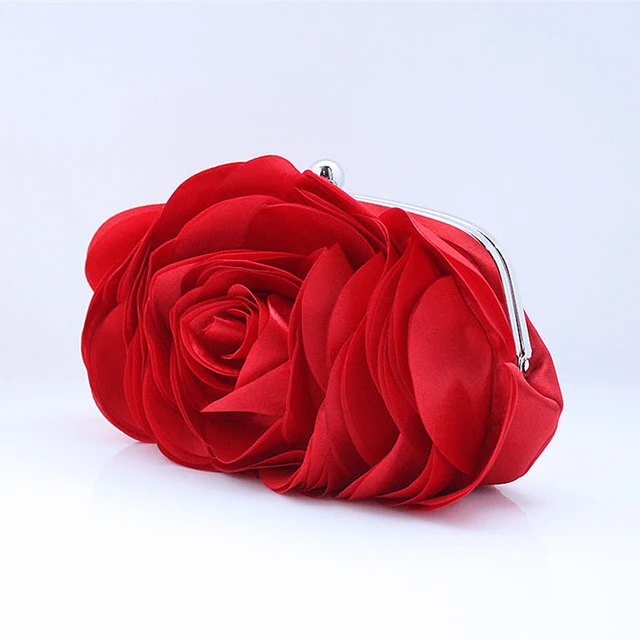 Bridal purse with rose stock image. Image of petals, bridal - 20874621