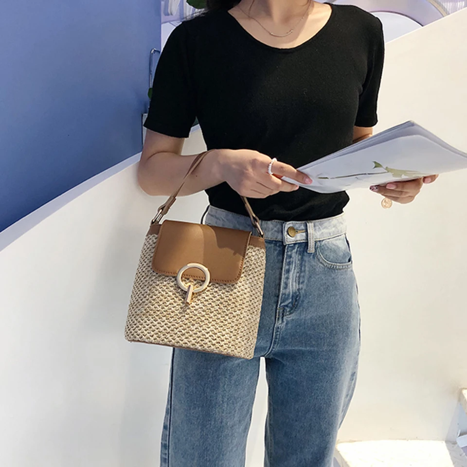 Straw Bucket Bag (15)