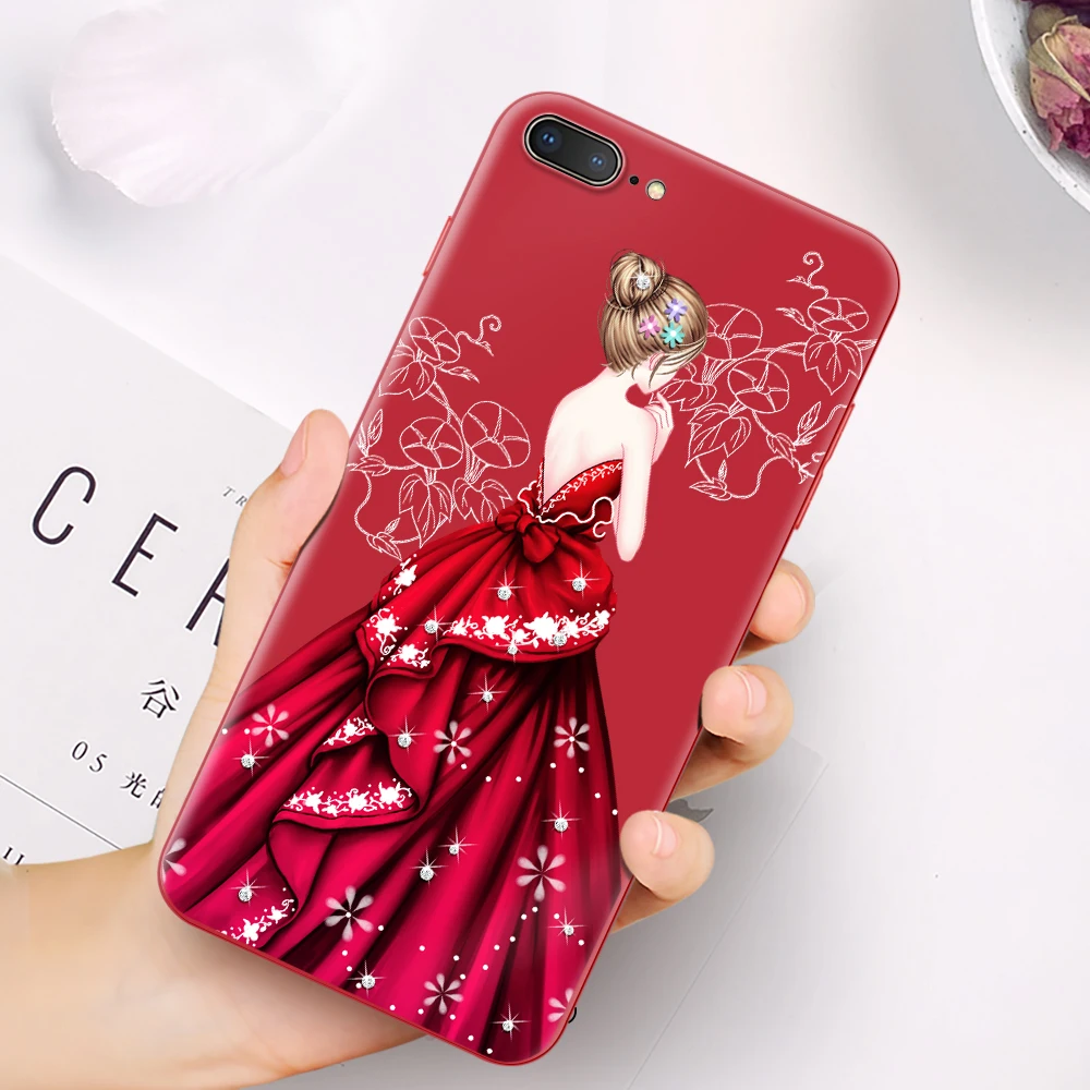 Мягкий ТПУ iPhone 8 Plus чехол для Роскошный узор задняя крышка 6 7 плюс 6s 5 5S SE Apple