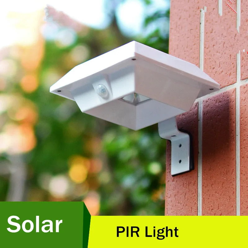 LED Solar Gutter Light 4LED Waterproof IP44 with PIR Montion Sensor