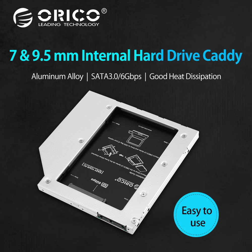 Orico Cd-Rom внутренний 3,5 дюймовый Hdd чехол Sata 3,0 Hdd рамка Мобильная стойка внутренний Hdd корпус Поддержка 6 ТБ Hdd для ноутбука