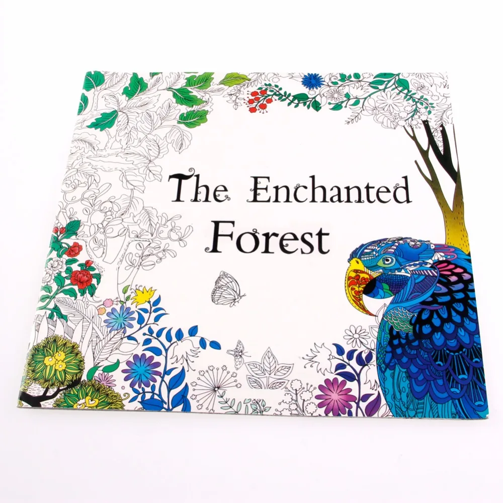 Cadeaux Английский для взрослых детенышей граффити ливров Le Enchanted Forest книжка-раскраска