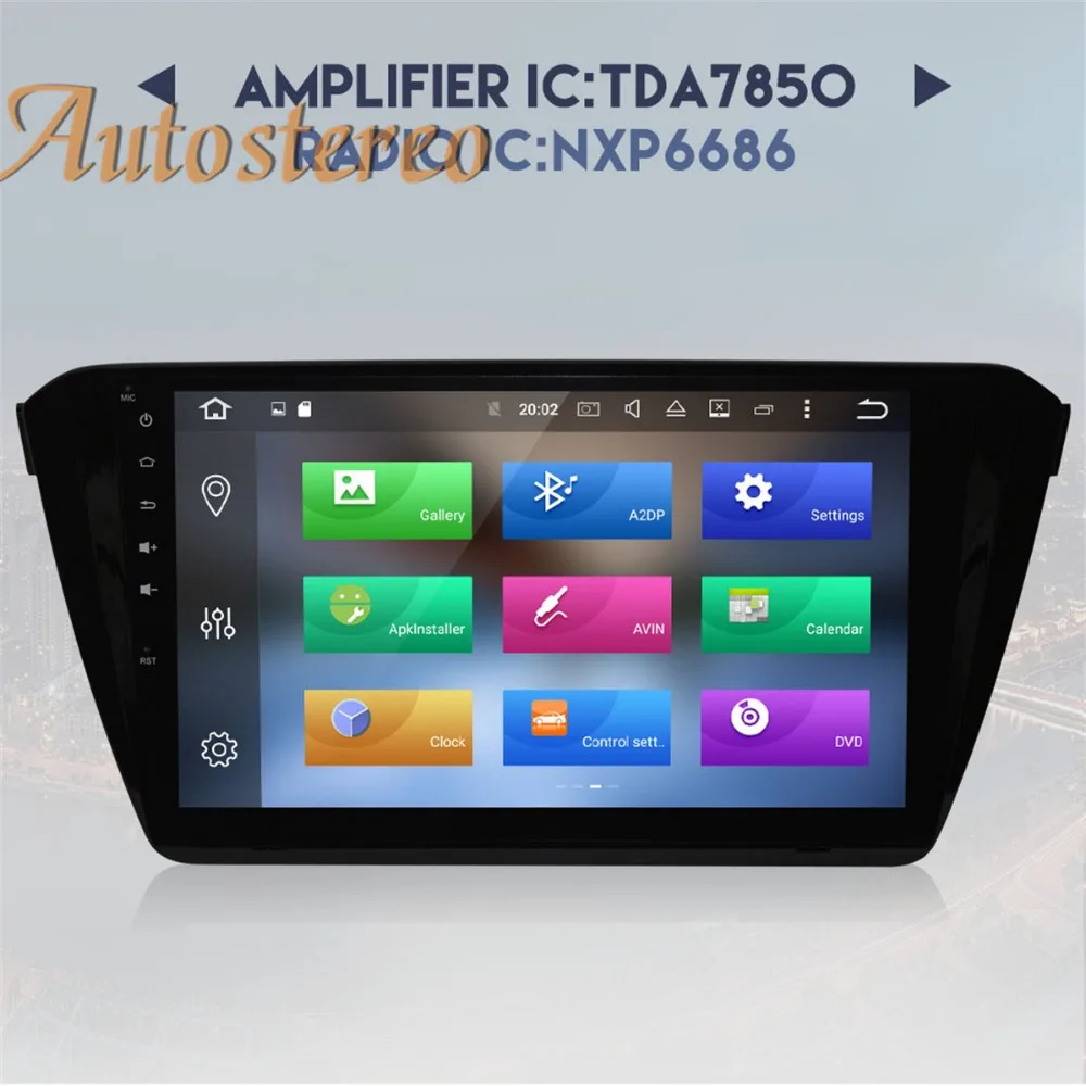 Sale Android 9 4GB RAM Car GPS Navigation Car DVD Player For SKODA Superb B8 2015 2016 2017 2018 tape recorder multimedia system unit 3