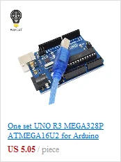 Стартовый набор для arduino Uno R3-Uno R3 макетная плата и держатель Шаг Мотор/сервопривод/1602 lcd/перемычка провода/UNO R3