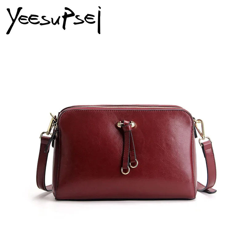 

YeeSupSei Small Square Flap Bag Sling Shoulder Genuine Leather Handbag Thin Straps Design Mini Women Messenger Crossbody Bag