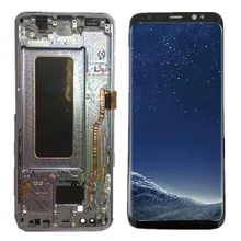 AMOLED S8 ЖК-дисплей с рамкой для SAMSUNG Galaxy S8 G950 G950F дисплей S8 Plus G955 G955F сенсорный экран дигитайзер