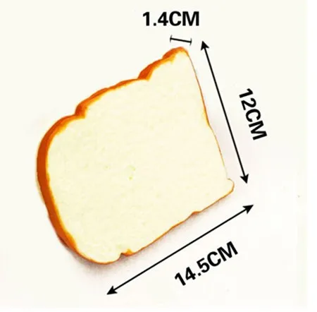 4 шт. искусственный хлеб для тостов игрушка, милый подарок, Рождество День рождения Декорации на свадьбу, вечеринку раннего образования
