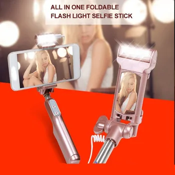 

Bluetooth Selfie Stick Extendable Handheld Monopod W Filling LED Light for Samsung Galaxy S7 S7 Edge S6 Edge Plus S5 S4 S3 mini