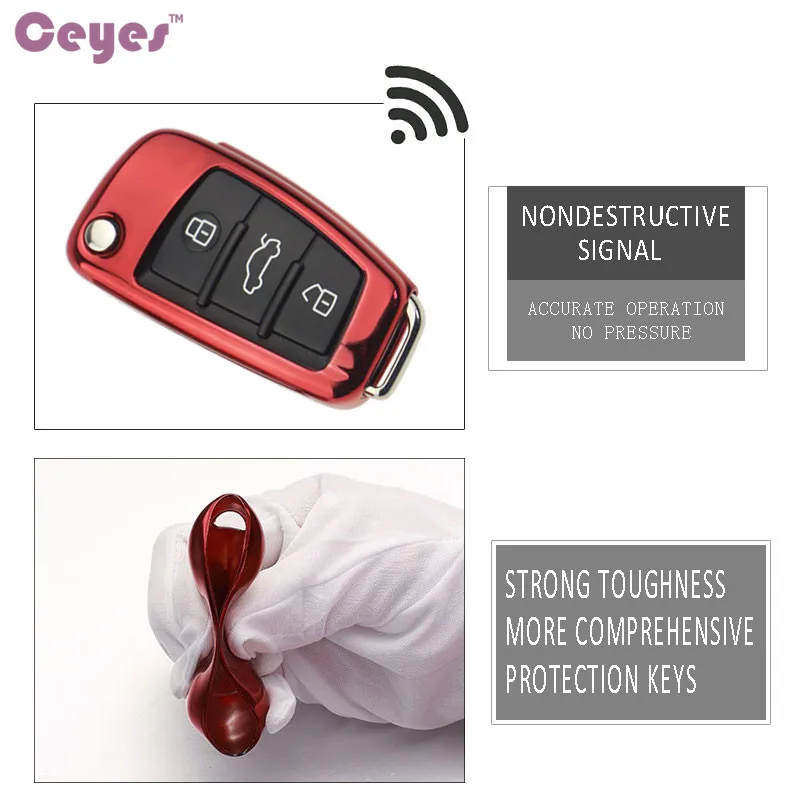 Защитный чехол Ceyes для Audi S8 A6 A6L Q5 S5 S7 A4 A4L A5|case for audi|car protectioncar styling |
