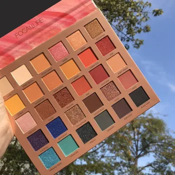 

FOCALLURE 30 Colors Eyeshadow Pallete Glitter High Pigment Eye Makeup Easy To Wear Waterproof Eye Shadow