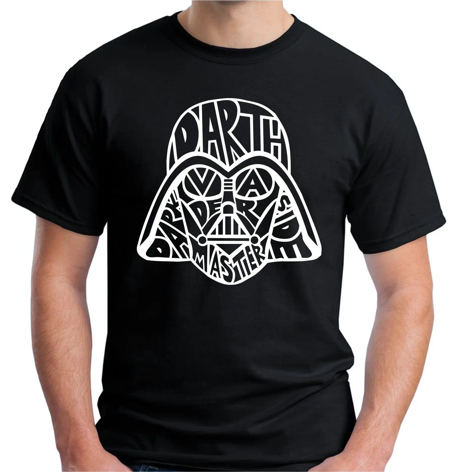 2018 Fashion New Mens Darth Vader Helmet T Shirt Mask Star War Custom Print Casual O Neck Top