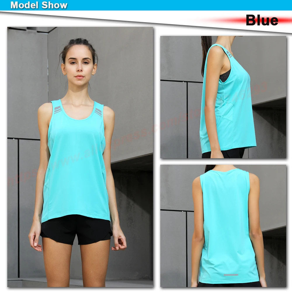 Yoga Vest Solid Color Loose Comfortable Quick Drying Top 2021 Running Summer Gym Sports Sleeveless Workout Women Fitness Tank