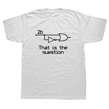 Лето Забавный для того, чтобы быть или таким образом, чтобы они не электрические инженер футболка хлопок короткий рукав Футболка