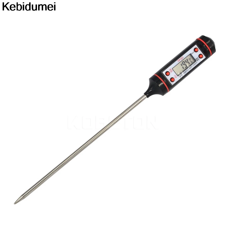 

Kebidumei Digital Meat Food Thermometer Digital Cooking Food Probe Electronic BBQ Oven Cooking Detector Tools Thermometer