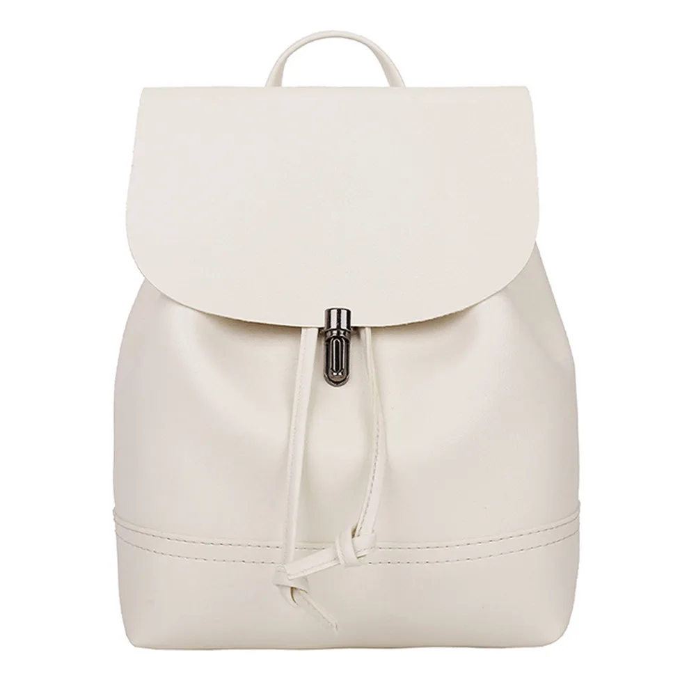 Модный женский рюкзак высокого качества из искусственной кожи, рюкзаки для девочек-подростков, однотонная женская школьная сумка, рюкзак mochila feminin