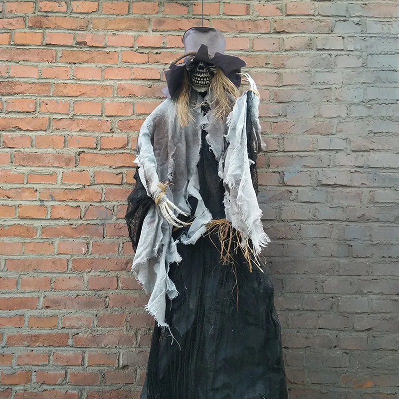 165cm Halloween Hanging Ghost Haunted House Escape Horror Halloween Decorations Terror Scary Props Theme Party Drop Ornament 1pc