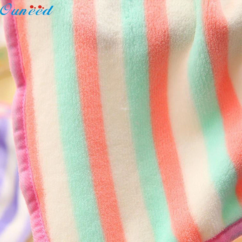 Ouneed, детское Коралловое флисовое мягкое полотенце для рук, плюшевое бантик, животное, подвешивающее полотенце для купания, счастливые подарки, высокое качество