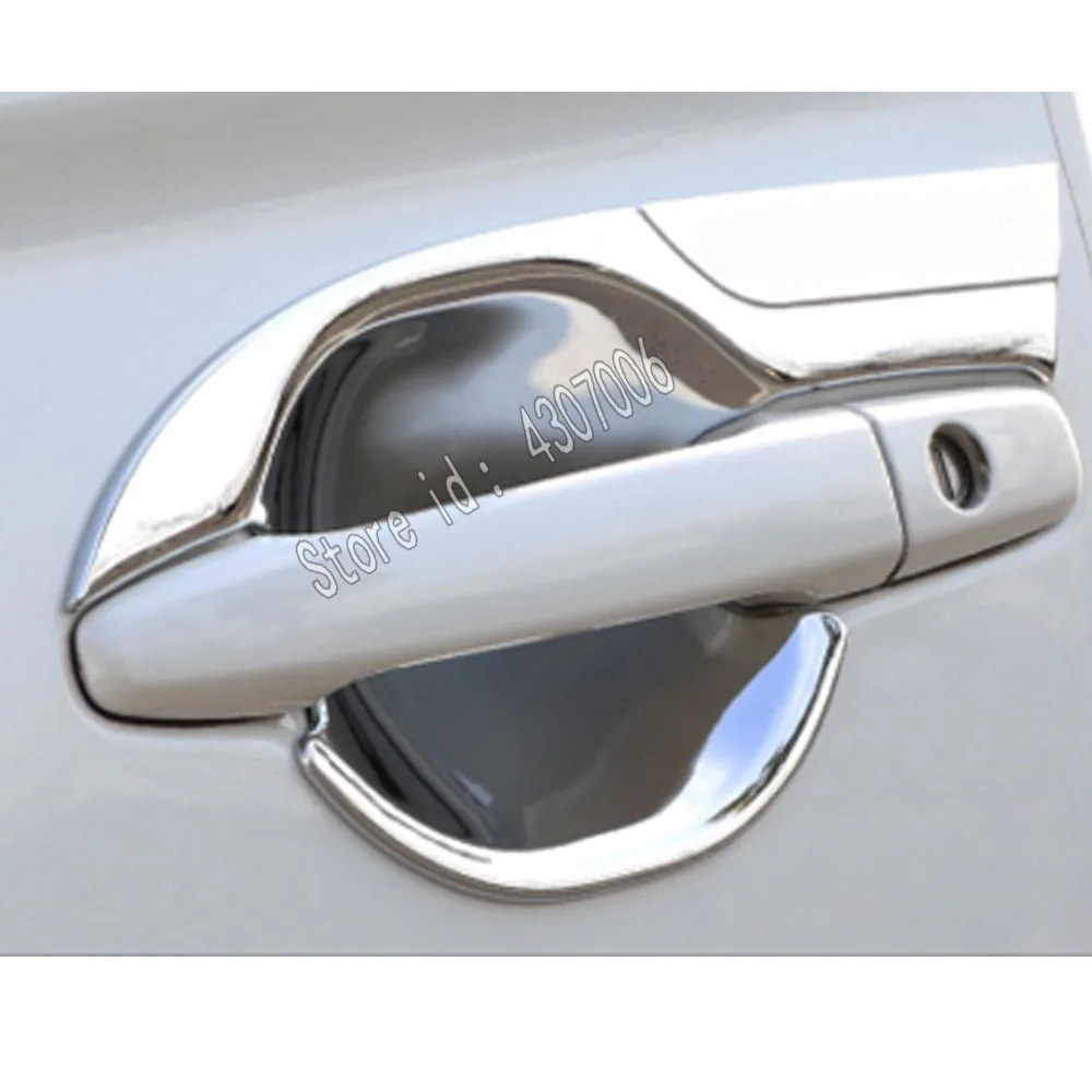 Крышка автомобиля детектор отделка ABS хромированные внешний дверная ручка палка рама для Mitsubishi Outlander