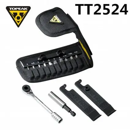 

Topeak TT2524 Ratchet Rocket Lite DX Bicycle Hex Torx Wrench 15 in 1 Tool Kits Cycling Repair Tools Portable Bike Mini Tool Set