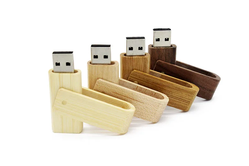 SHANDIAN USB 3,0 лазерная гравировка логотип на заказ Деревянный вращающийся usb флеш-накопитель Флешка 4 ГБ 8 ГБ 16 ГБ 32 ГБ карта памяти подарок