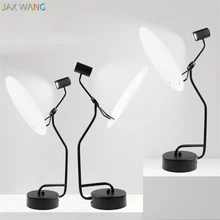 Современный стиль, железная настольная лампа, скандинавские простые прикроватные лампы для спальни, лунные огни для гостиной, спальни, внутреннее освещение, украшение