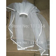 1 т Белая лента Край Свадебные аксессуары Свадебные вуаль с расческой покрывал для невесты