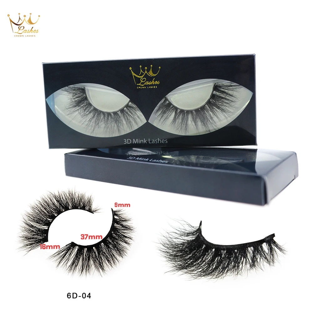 

crown 6D Mink Hair False Eyelashes Thick Natural Cross Long Lashes Fluffy Fake Eye Lashes Beauty Makeup Tools fake eyelashes