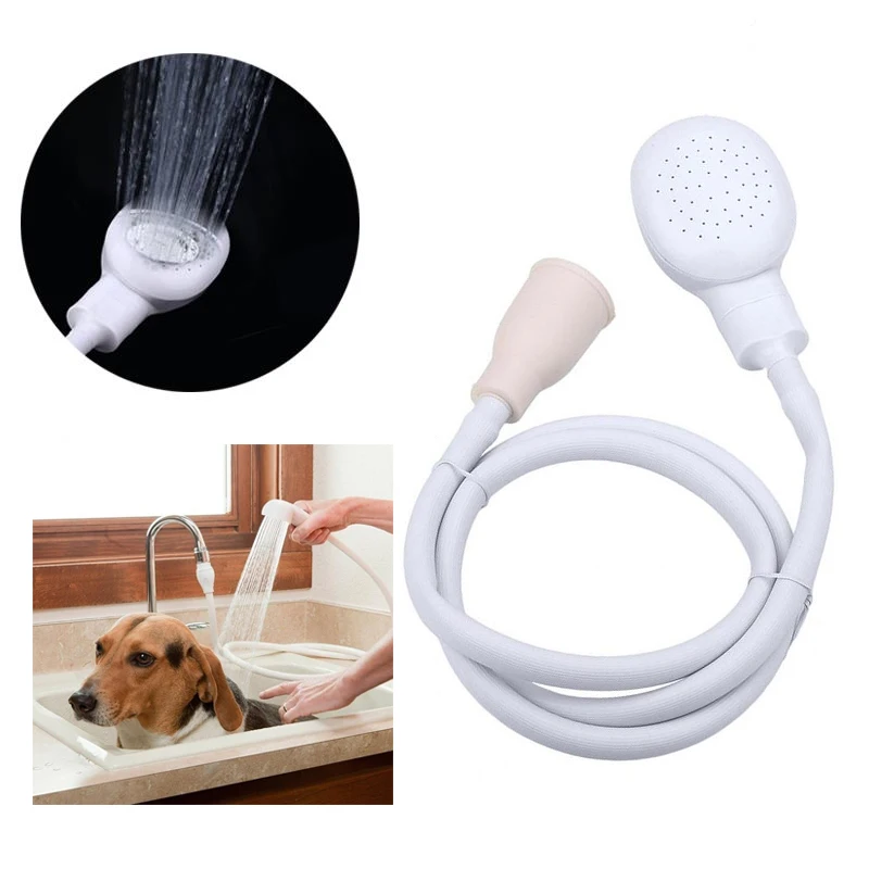 

1.2m Hose Shower Nozzle Spray Mouth For Bathroom Water Heater Accessories White