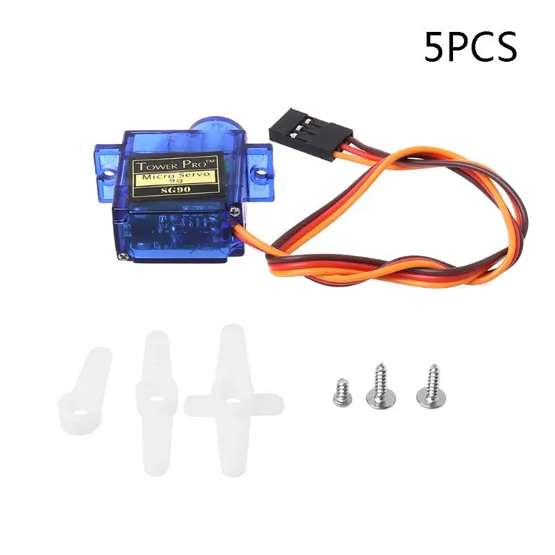 

5/10pcs SG90 Micro Servo Motor 9G RC Robot Helicopter Airplane Boat Controls