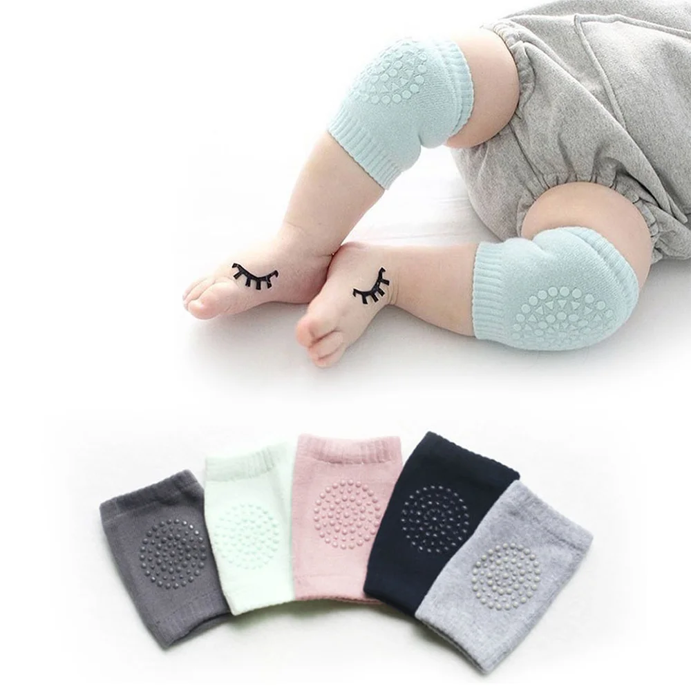 5 Pairs/Lot Non Slip Baby Knee Pads Safety Children Knee Protectors