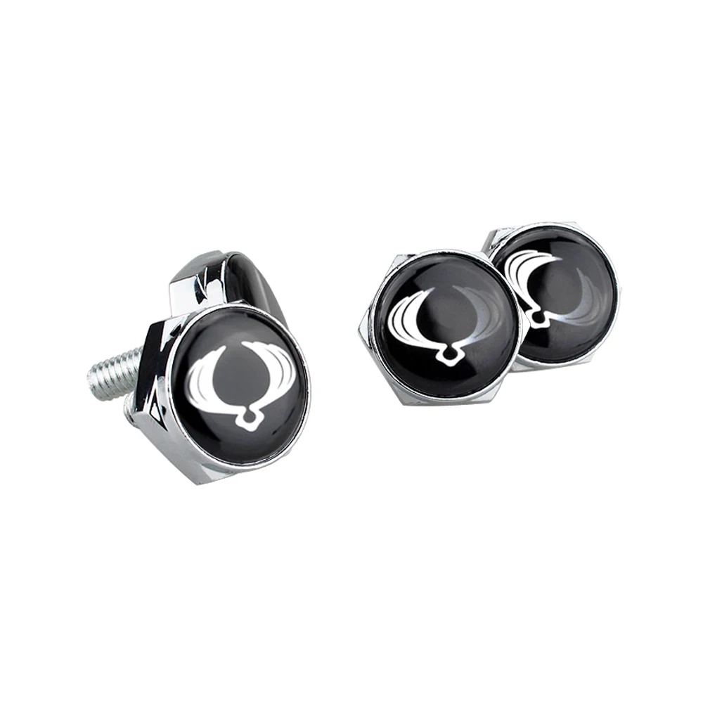 

Car License Plate Frame Bolts Chrome Screws For Ssangyong ActYon Tivolan Korando Rodius Chairman Rexton Kyron Tivoli Accessories