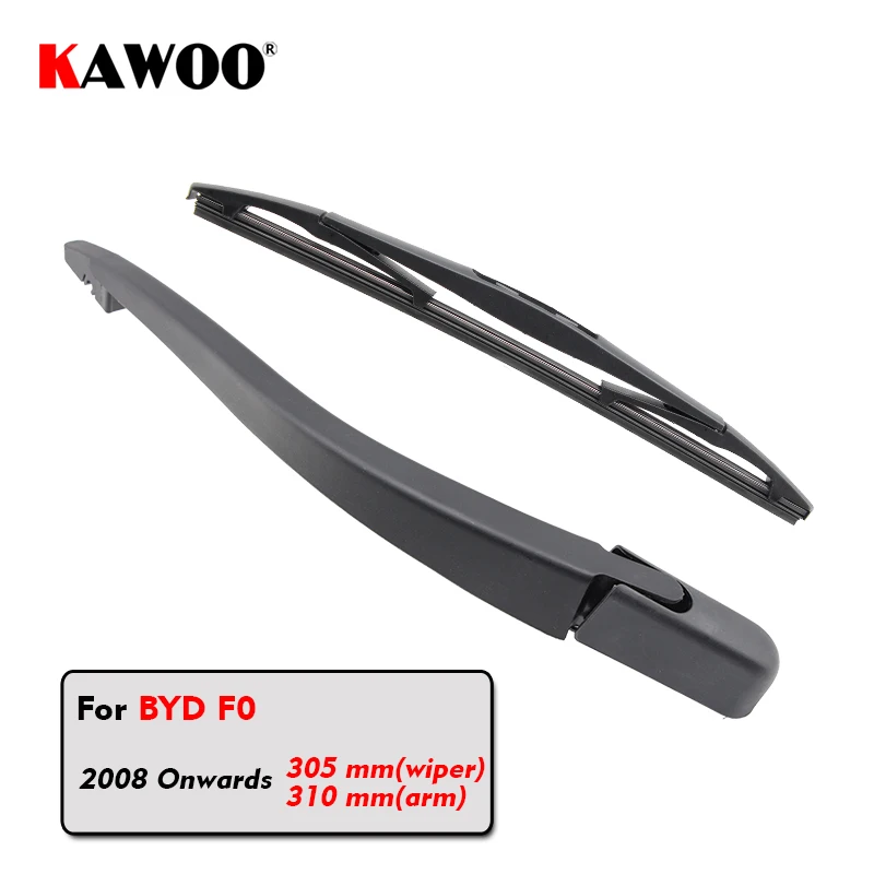 

KAWOO Car Rear Wiper Blades Back Window Wipers Arm For BYD F0 Hatchback (2008 Onwards) 305mm Auto Windscreen Blade Accessories