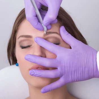 

Manual Pen Tattoo Three Heads 5Pcs Permanent Makeup Eyebrow Lip Eyeliner Microblading Manual Machine Pen for Tattoo Needles Ink