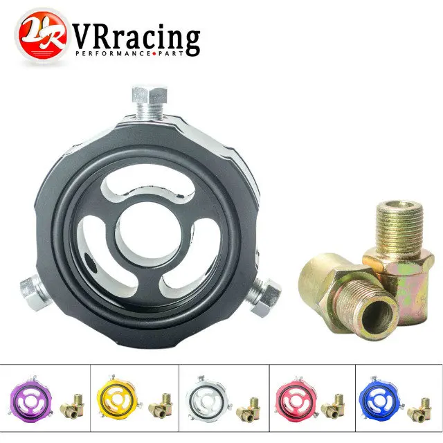 VR RACING - ADD Oil Block Adaptor oil temp pressure sensor Turbo line  Oil sandwich Adapter VR6745