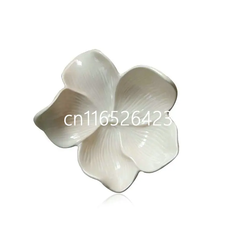 European classical ceramic flower shaped Plate high grade Home