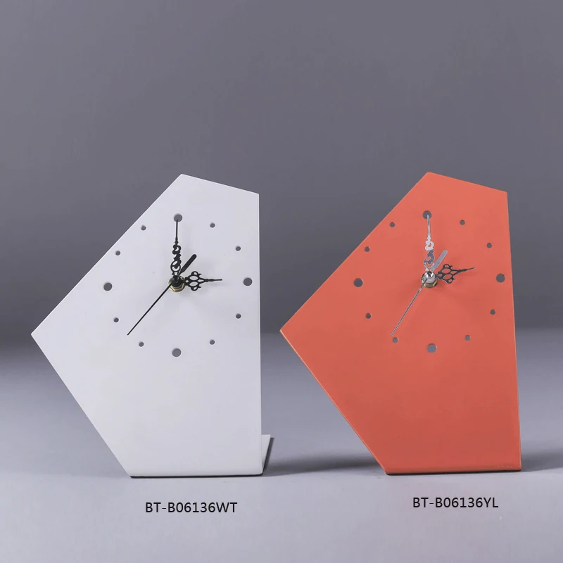 Buy Geometric Metal Clock Modern Brief Design Table