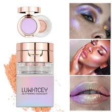 5 цветов Макияж Highlighter пудра палитра блеск мерцающая пудра Bronzer ремонт Haileyter паллет консилер макияж порошок