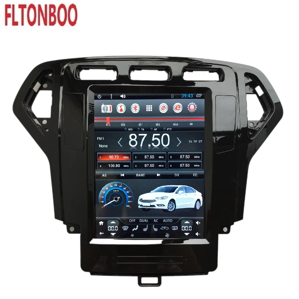 Perfect 10.4  inch car radio Player Gps Navigation Tesla Style for Ford Mondeo Car Radio Android 6.0  2007 2008 2009 2010 11