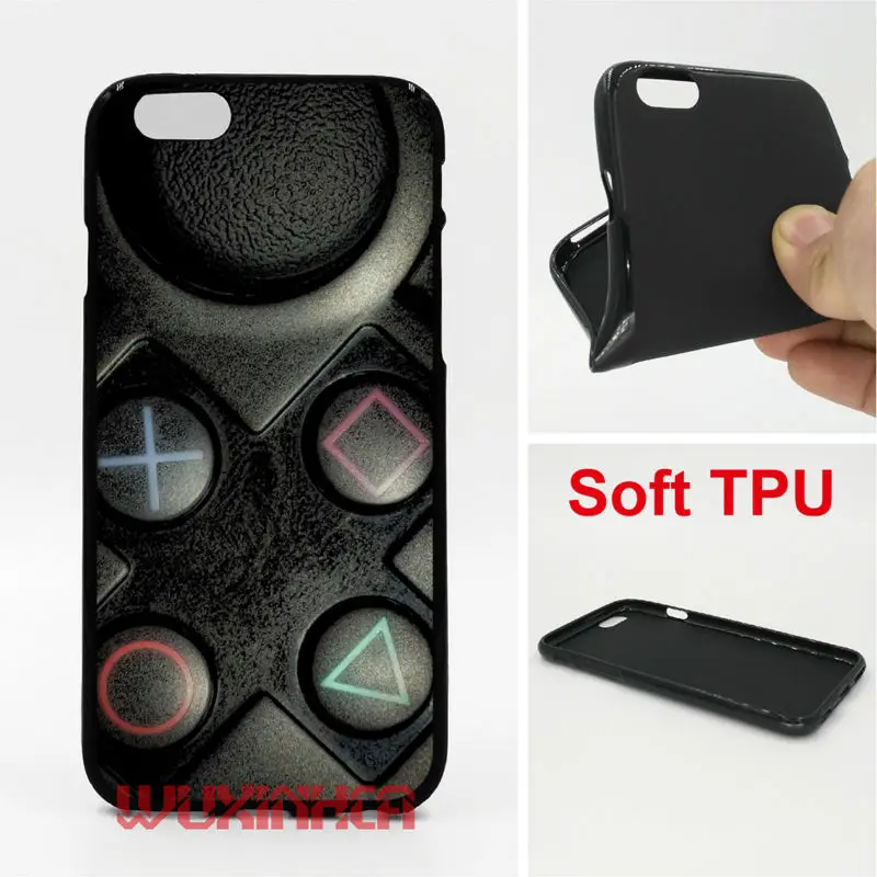 

Playstation macro Phone Cases Soft TPU For iPhone 6 7 Plus SE 5S 4 Touch 6 For Samsung S8 Plus S7 S6 Edge S5 Note 5 4 2016 J3 J5
