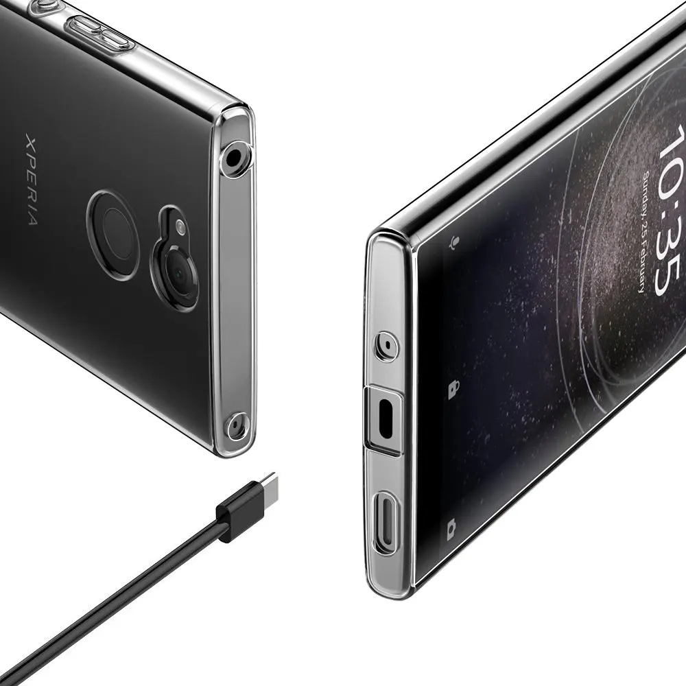 Ультратонкий прозрачный силиконовый мягкий ТПУ защитный чехол для sony Xperia XA XA1 XA2 U1tra Plus M5 Z5 XZ 2 3 чехол для задней панели телефона