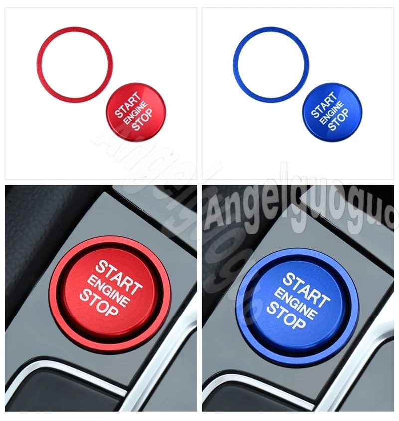 START Engine Button Replace Cover STOP Key Accessories Switch Decoration Universal For Volkswagen Golf 7 Tiguan CC Passat